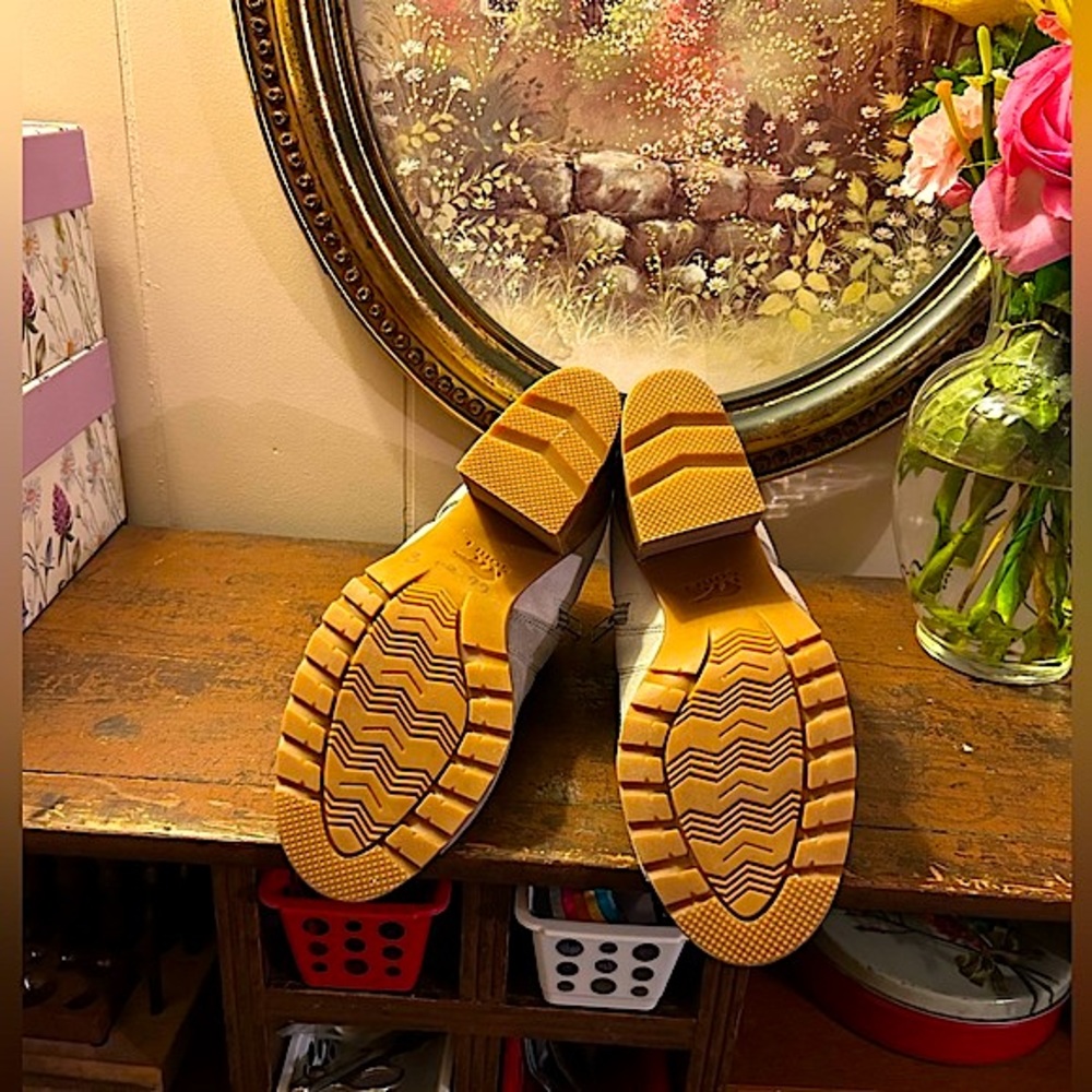 SOREL,NADIA LEATHER PEEP-TOE BOOTIE SIZE 7 - Picture 14 of 14